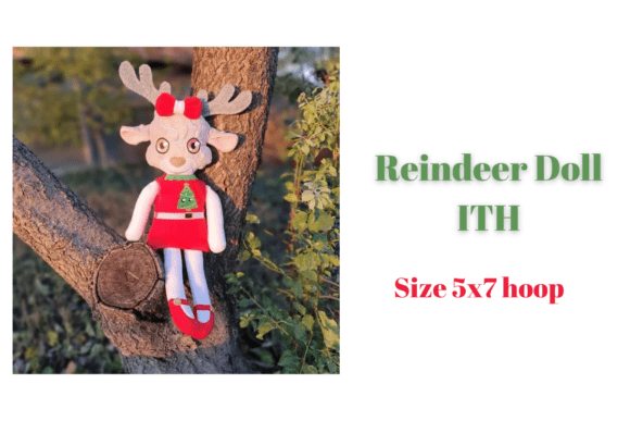 Download DIY Christmas Reindeer Doll ITH 5x7 - Diy christmas Collection