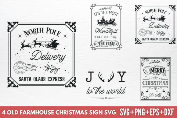 Download Old Farmhouse Christmas Sign SVG - Farmhouse Collection