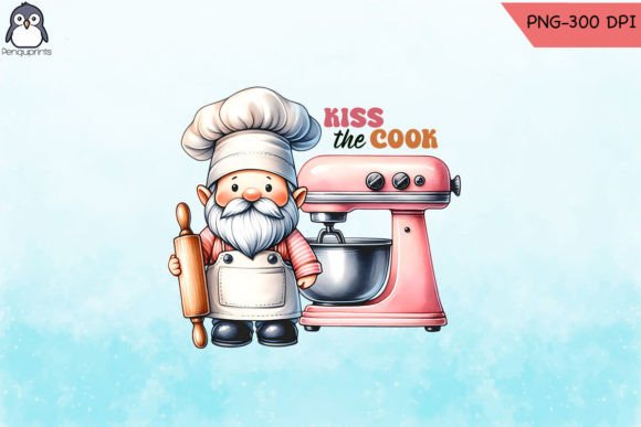 Download Kiss Cook Gnome Baking PNG - Baking Collection